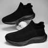 New casual sports shoes men's shoes light running shoes soft-soled lazy shoes couple flying knitting one-pedal women's shoes
