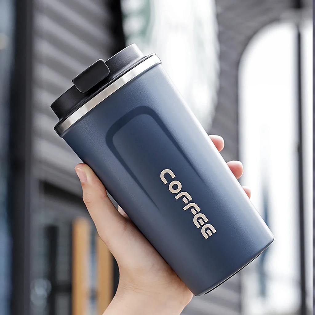 380/510ml Thermo Coffee Cup Mug  Keep Warm Hot Cold For Juice Tea Water Ice Beverage School Insulated Stainless Steel Leakproof