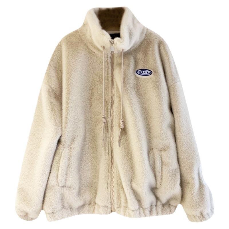 Winter new imitation Rex rabbit wool lamb plush coat women's velvet thickened student loose tide other