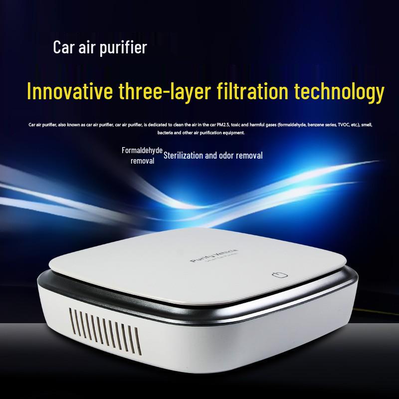 Solar-Powered Car Air Purifier: Eliminates Odors & PM2.5