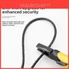 Modern Minimalist Iron Cable Lock With 3 Keys For Cabinet And Drawer Security