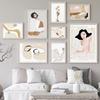 Abstract Girl Flower Color Block Classical Nordic Poster And Prints Wall Art Canvas Painting Wall Pictures For Living Room Decor