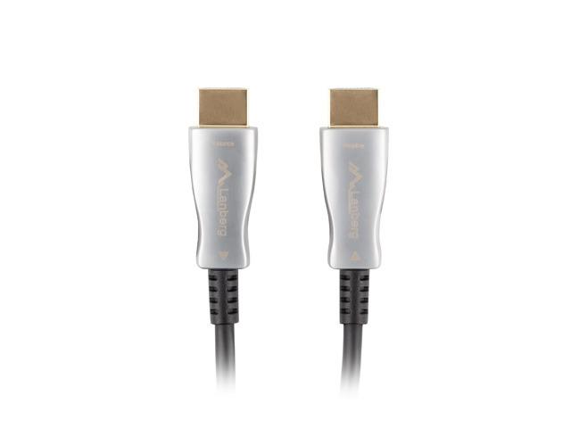 Lanberg CA-HDMI-20FB-0800-BK HDMI Cable 80 M HDMI Type A (Standard) Black, Silver