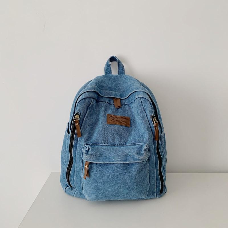 Denim Vintage Travel Backpack Large Capacity Backpack