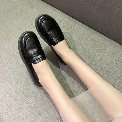 Women's Flat Shoes Slip-on White Ladies Footwear Loafers 2025 Trend Korean Style Y2k