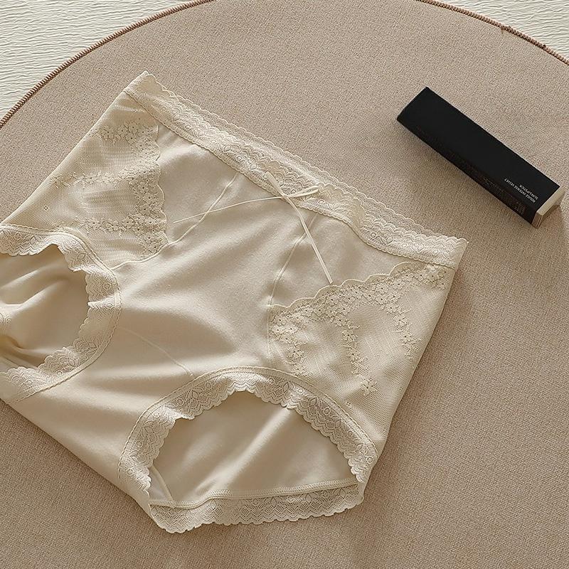 Women's Mid-waist Underwear Is Comfortable, Soft, Breathable and Skin-friendly, Daily with Cute Lace Panties
