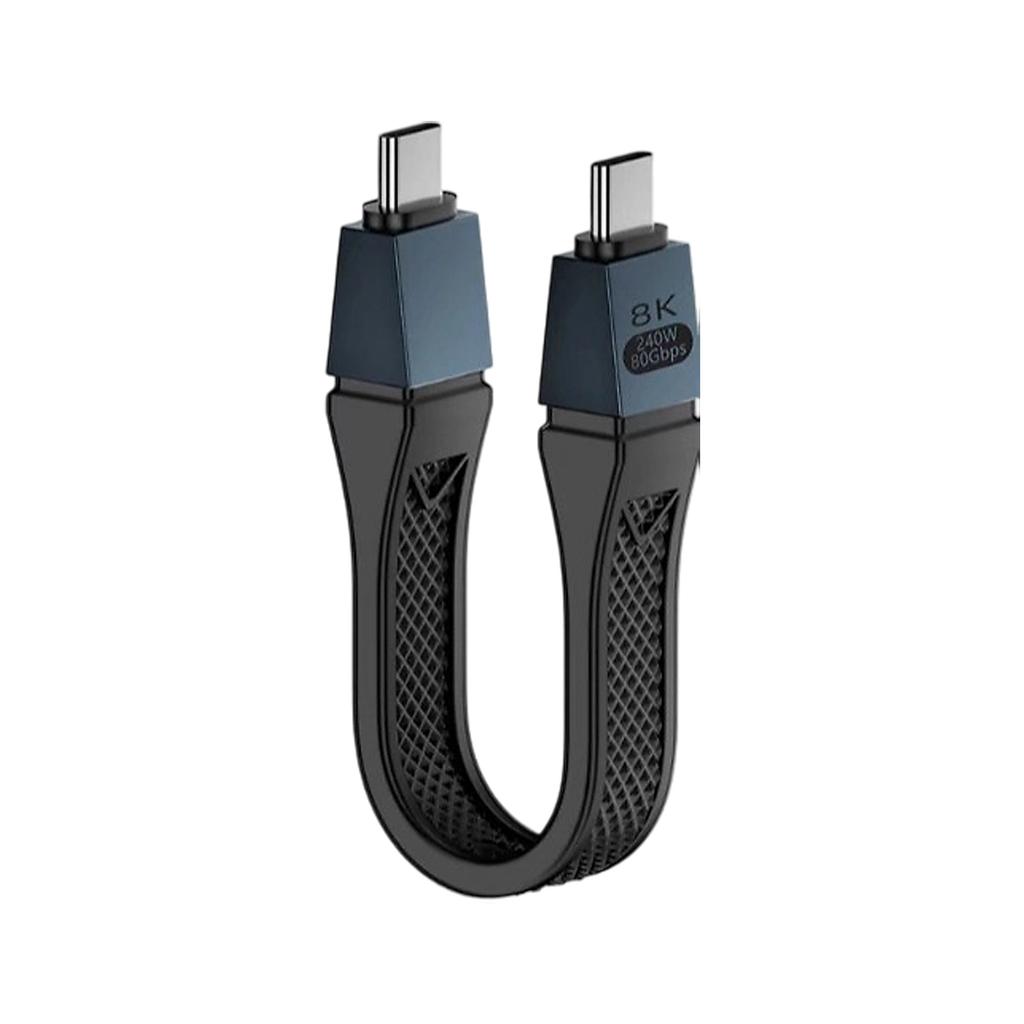 Thunderbolt5 FPC USB4 Data Cable 40Gbps Speed TPE Construction Multiple Device Charging Support