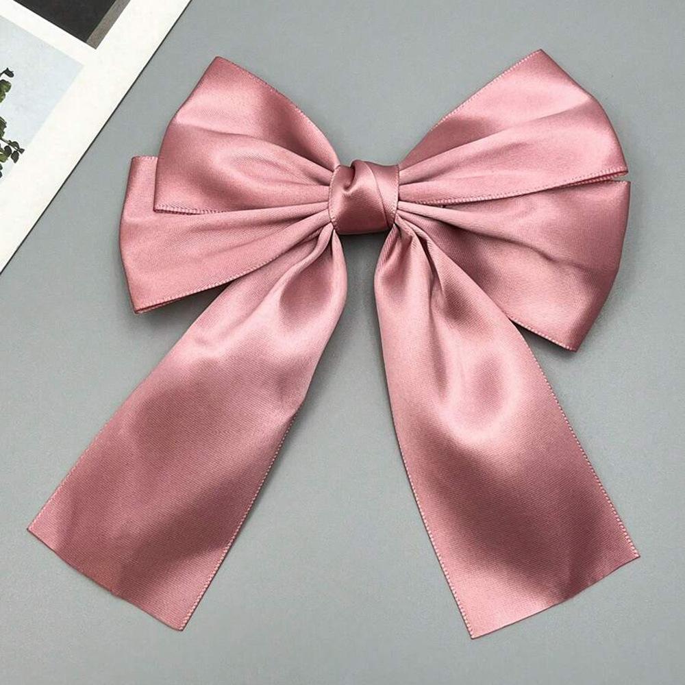 Double Webbing Bow Hairpin Duckbill Clip Premium Sense Versatile Satin Back Head Female Hairpin Hair Accessories
