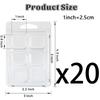 Wax Melt Molds Wax Melt Clamshells 6 Cavity Cubes Clamshells Clear Empty Plastic Cube Tray for Wickless Tarts Candles