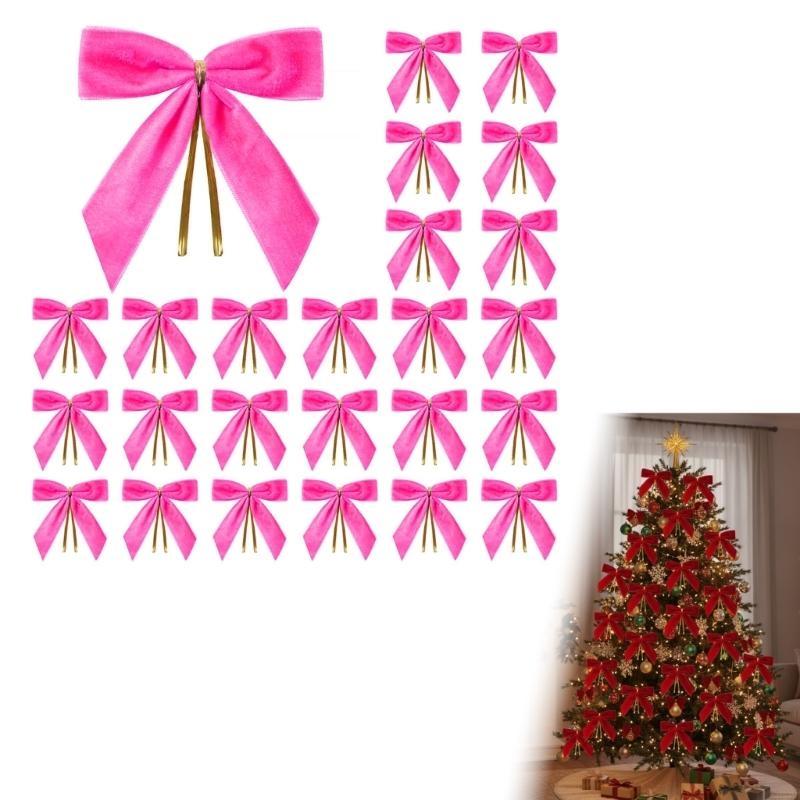 Festival Velvety Twist Bowknot Decoration Christmas Tree Decoration Bbowknot For Christmas Tree Home Office Door Staircase