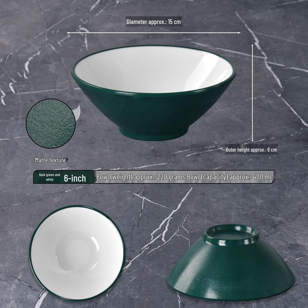 Commercial Melamine Bowl for Catering, Restaurants, and Hotels - Ideal for Rice, Soup, and Sauces
