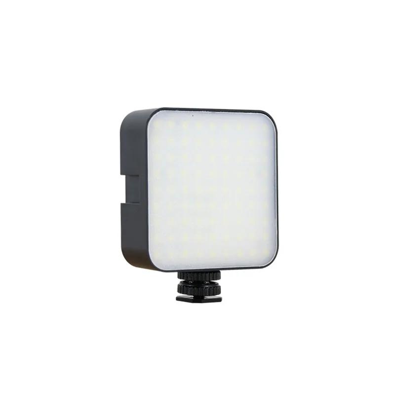 6500K LED Video Light with 3 Cold Shoe Portable Photography Lighting Dimmable for DJI OSMO Sony DSLR Canon Camera GoPro Vlogging