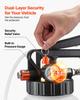 Transmission Fluid Pump, 8 L Capacity, Pneumatic Oil Fluid Extractor ATF Refill Dispenser Transfer Pump wit 15 ATF Adapters, Oil Extractor Dispenser