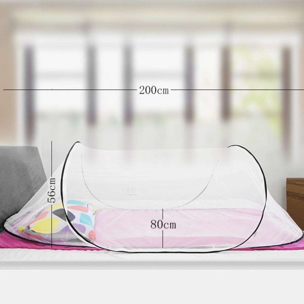 Foldable Portable Mosquito Net Easy Installation Single Bed Pop Up Mosquito Net Large Space Encrypted Mesh Mosquito Netting Tent