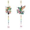2Pcs 5D DIY Diamond Painting Sun Catcher Crystal Painting Ornaments for Adults DIY Summer Home Garden Hanging Ornament