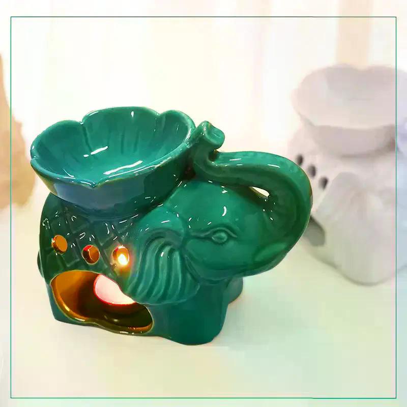 Essential Oil Burner Handcraft Decorative Statue Home Decoration Tealight Stand For Gifts Living Room SPA Housewarming Tabletop