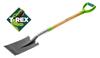 Straight spade, wooden handle, T-Rex