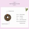 WOSTU Čokoládový donutový korálek 925 Sterling Silver Delicious Dessert Character Charm pro originální náramek
