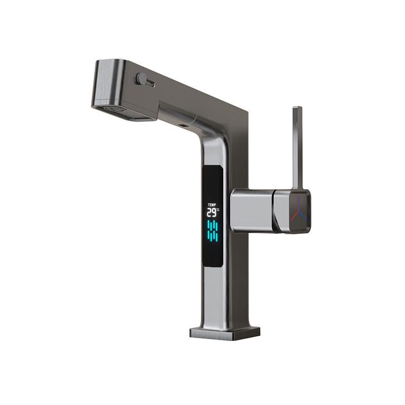 TLXT Digital Display Pull-Out Basin Faucet