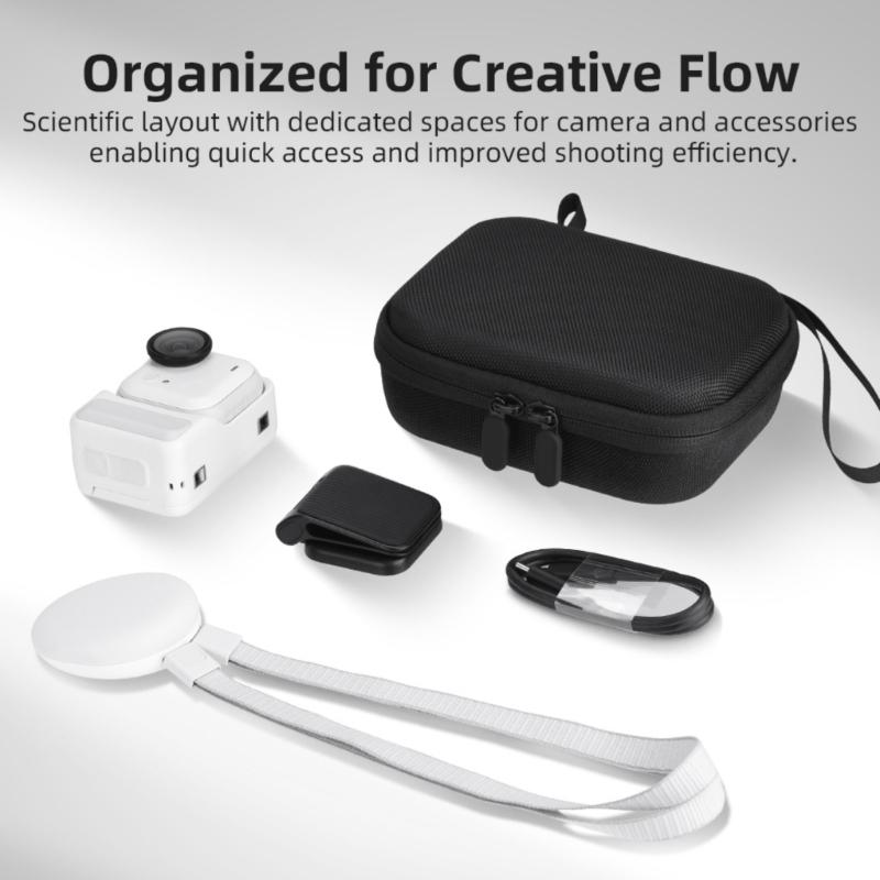 Durability Nylon Protective Case For Go Ultra Cameras Shockproof Lightweight Design With Organized Storage Compartments