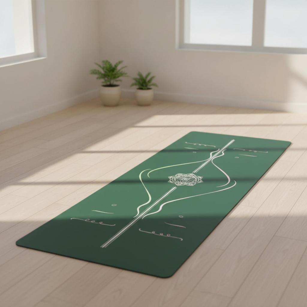 Exercise Mat Sweat-Absorbing with Rubber Base Cushioned for Dancers