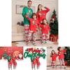 Cozy And Stylish New Monster Print Pajama Set Family Matching Outfits For Christmas