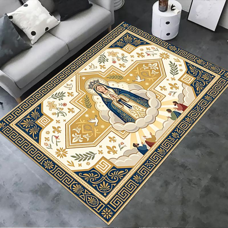 2025 New The Holy Mother Carpet Rug for Living Room Bedroom Home Sofa Decoration,Kids Play Non-slip Floor Mat09