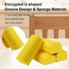Damp Clean Duster Sponge, 4 Pcs Pvc Cleaning Brush, Mirrors, Window Track Grooves And Faucets