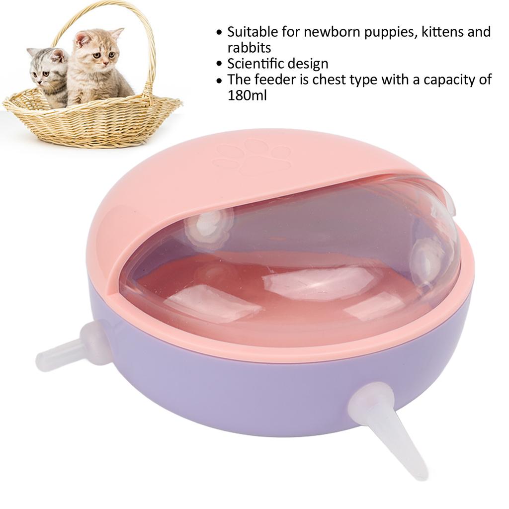 Silicone Kitten Nipple Feeder Biomimetic Pet Milk Feeder for Kittens Puppies Rabbits Lamb
