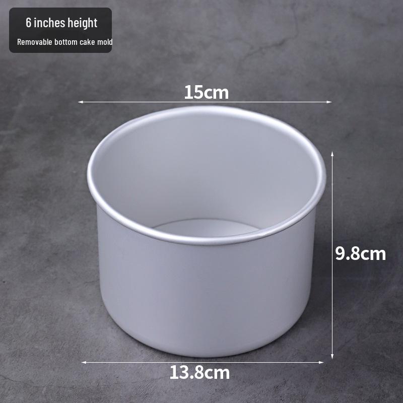 Heart-Shaped Anodized Chiffon Cake Mold with Removable Bottom