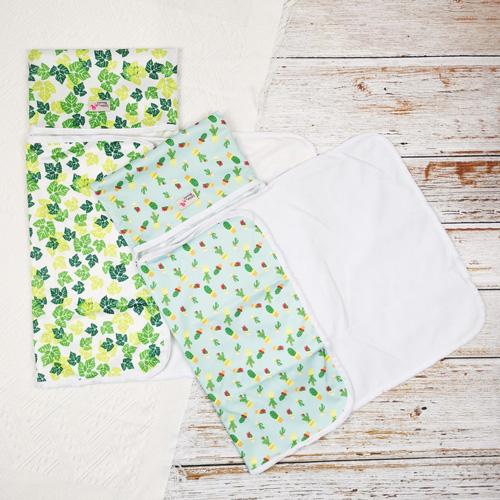 2pcs/set Baby Washable Foldable Portable Travel Compact Nappy Diaper Waterproof Floor Change Changing Mat Play