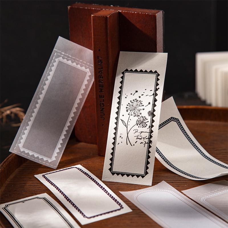 Beautiful Day Mini Sticky Notes Set: Retro Non-Adhesive Journaling Sticker Book