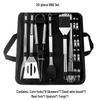20-Piece Stainless Steel BBQ Tool Set