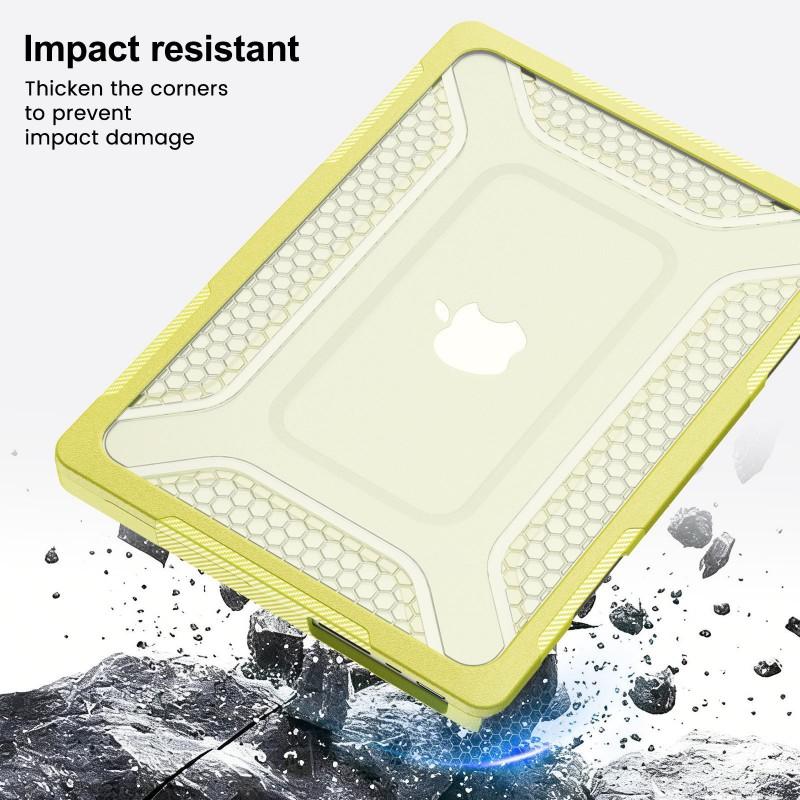 Clear Matte Hard Shell Case MacBook Air 13.6 Pro 14 With Stand Drop Protection Acrylic Multiple Colors