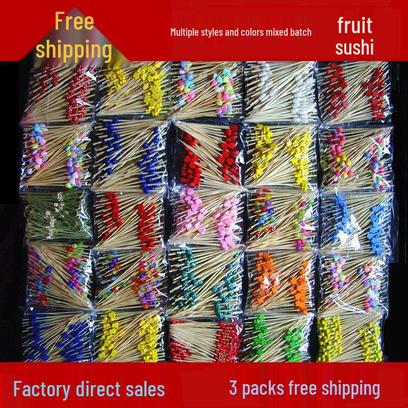 ZISIZ Disposable Bamboo Fruit Picks