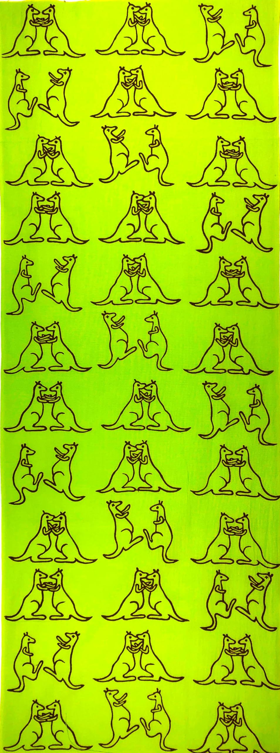 

Yagisei Tenugui hand Kangaroo Unique and Cute Animal Pattern Made in Japan [yYAGISEI] Hand-dyed (Japanese towel) - - -