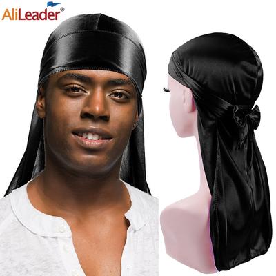 Herren Damen Seidige Durags Turban Hut Unisex Seiden-Durag Kopfbedeckung Bandanas Stirnband Haarschmuck Atmungsaktiges Bandana Hut Piratenhut