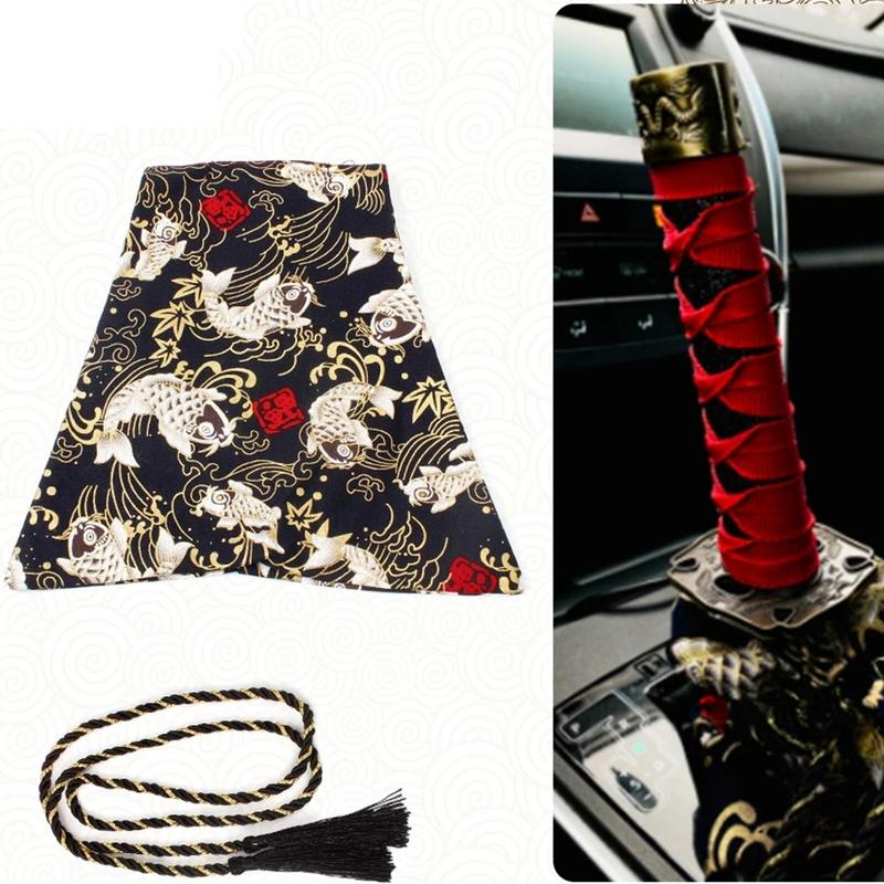 Car Katana Shift Boot Cover Cover Sleeve For Gear Dust Protection Japanese Style Gear Shift Sleeve Protector Shift Stick