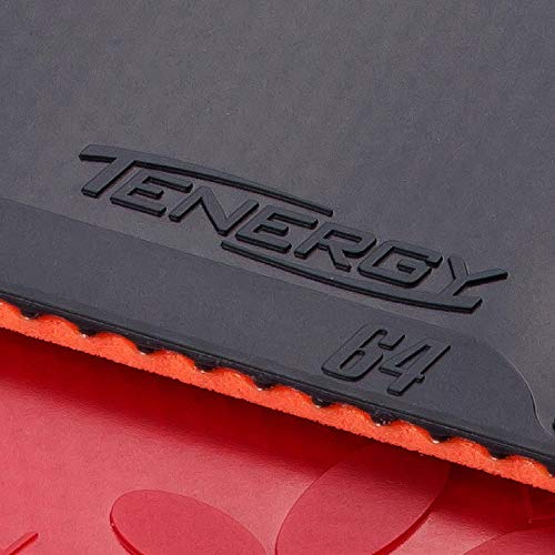 Butterfly Table Tennis Rubber Tenergy 64, Inverted Soft, Tension (Spin), 05820, Black, Thick