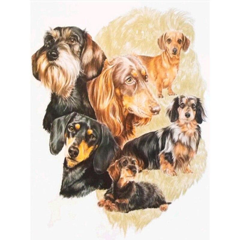 5D DIY Diamond Painting Kit  Dogs  Art Diamond Embroidery Rhinestones Decorations for Home