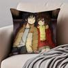 Romantic Mystery Japanese Anime EErased Cushion Cover Pillowcase Antidustmite Invisible Zipper Short Plush Sofa Cushion