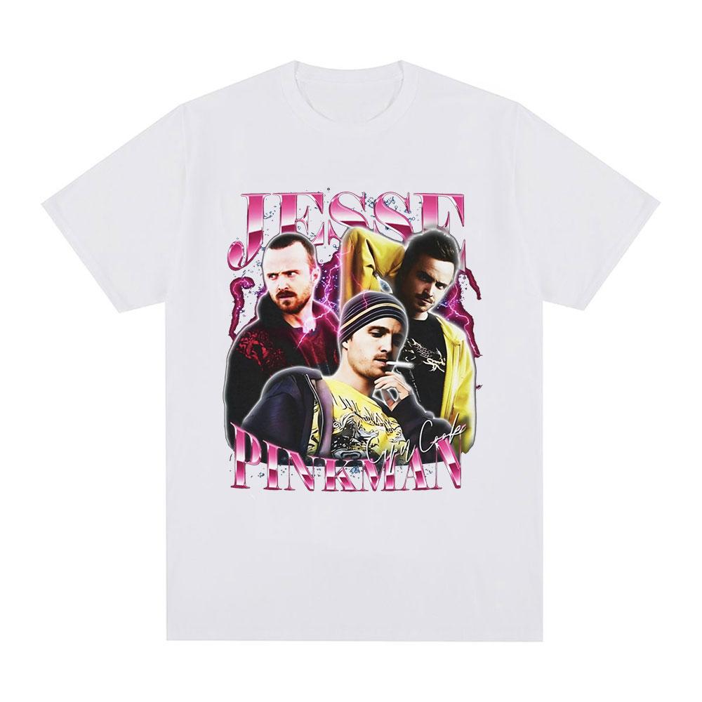 Breaking Bad Jesse PinkUnisex Heisenberg Graphic Tshirt Summer Unisex Women Clothing Cotton Casual Short Sleeves Tshirts Streetwear