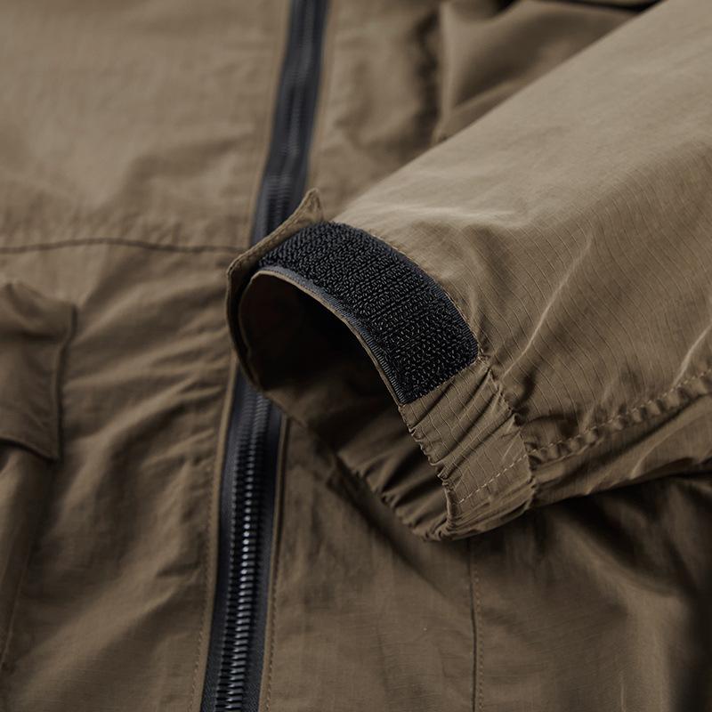 Autumn New Men's Stand-up Collar Multi-pocket Jacket Casual Loose Men's Coat