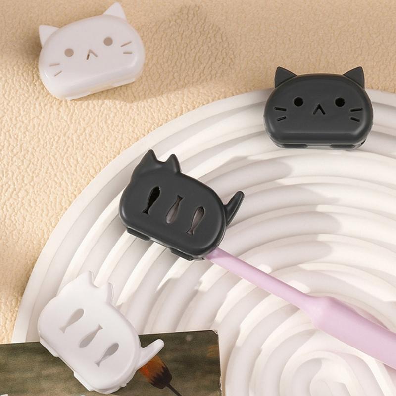 Adorable Kitten Shaped Toothbrush Protector Hygienic Travel Essential For Adults Kids