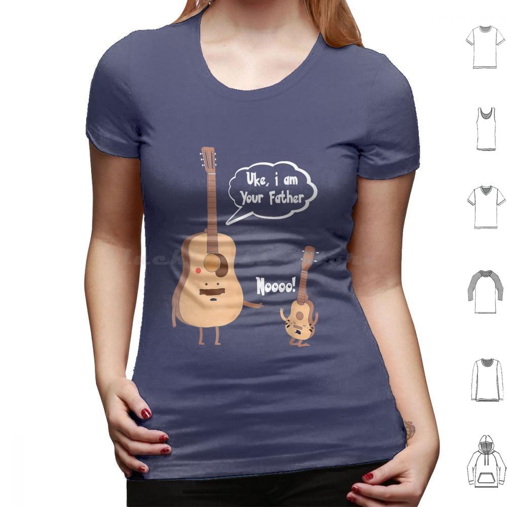 Uke I Am Your Father T Ukulele Guitar Music T Shirt Cotton Men Women DIY Print Funny Guitarist Guitar Player Birthday Christmas