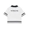 Fila Fusion Color Block Striped Sports Casual Slim Fit Polo Shirt Women Tops Cloud-White T11W326104FWT