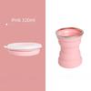 Portable Silicone Foldable Cup Lanyard Heat With Cups Lid Collapsible Resistant Folding Storage Travel Mug For Hot Water