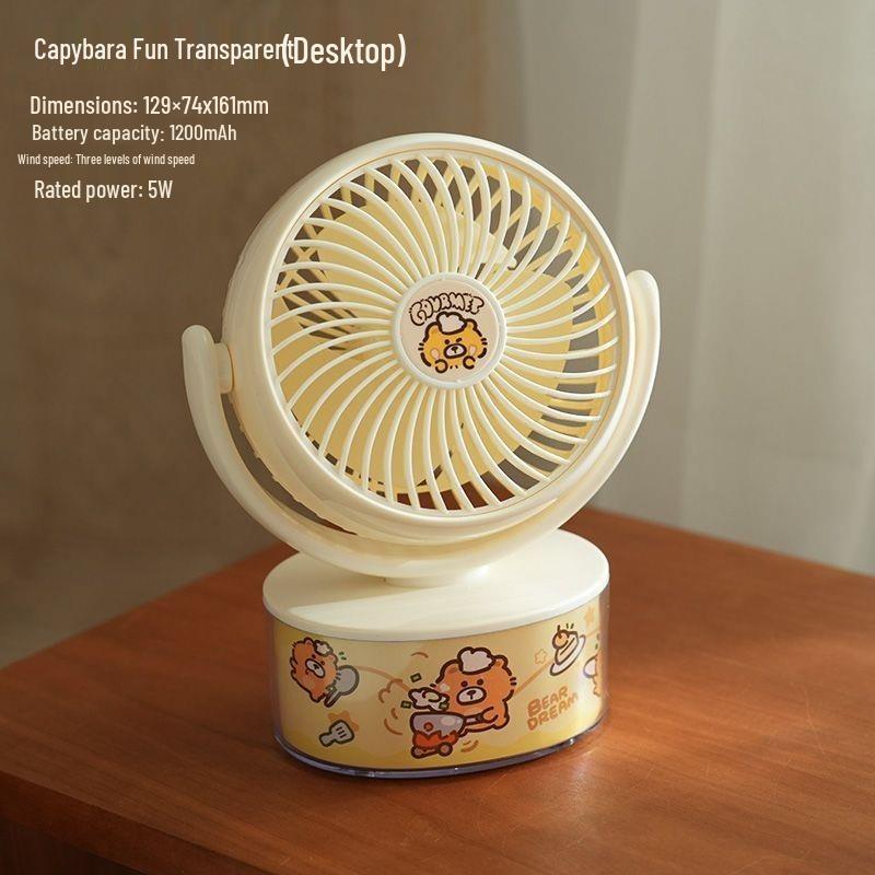 Cute Panda & Bear USB Handheld Mini Desktop Fan Other