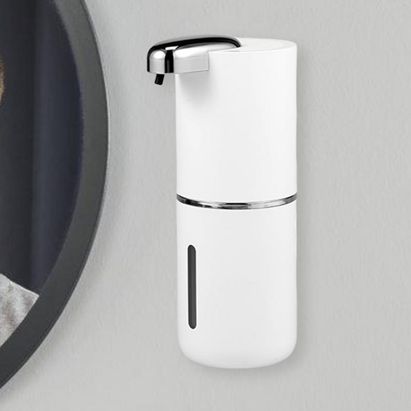 Hand Wash Dispenser 13.5OZ Automatic Wall Dispenser Rechargeable Shower Shampoo Sensor Pump 4-Step Adjustable Wall Mounted For