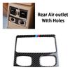 Carbon Fiber Car Interior Rear Seat Air Vent Outlet Decoration Cover Trim Sticker Decal For BMW 3 Series E90 E92 E93